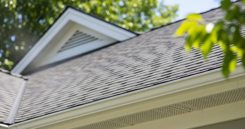 Balanced ventilation soffit intake + ridge exhaust